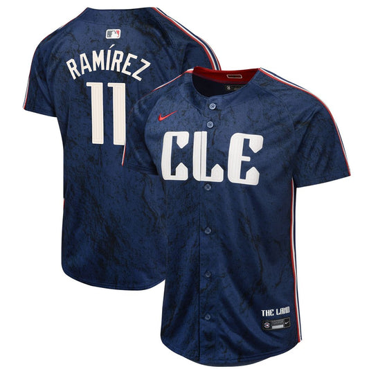 Cleveland Guardians Jose Ramirez Nike Youth 2024 City Connect Limited Jersey - Navy Team Jersey Sports Fan Apparel