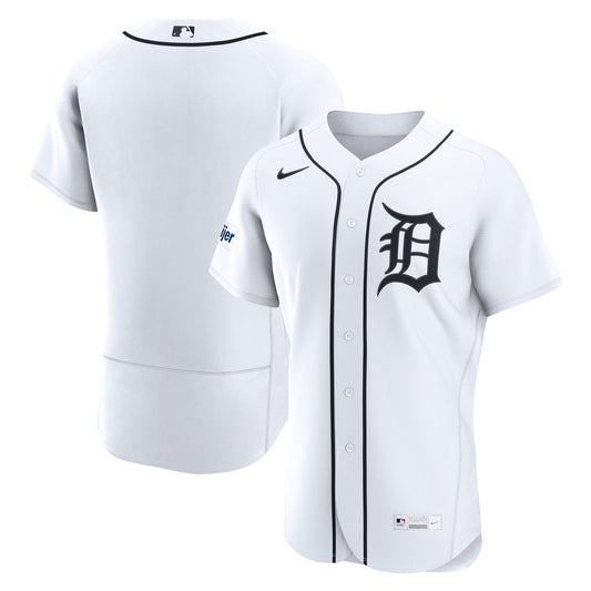 Detroit Tigers Nike Home Authentic Jersey - White Team Jersey Sports Fan Apparel