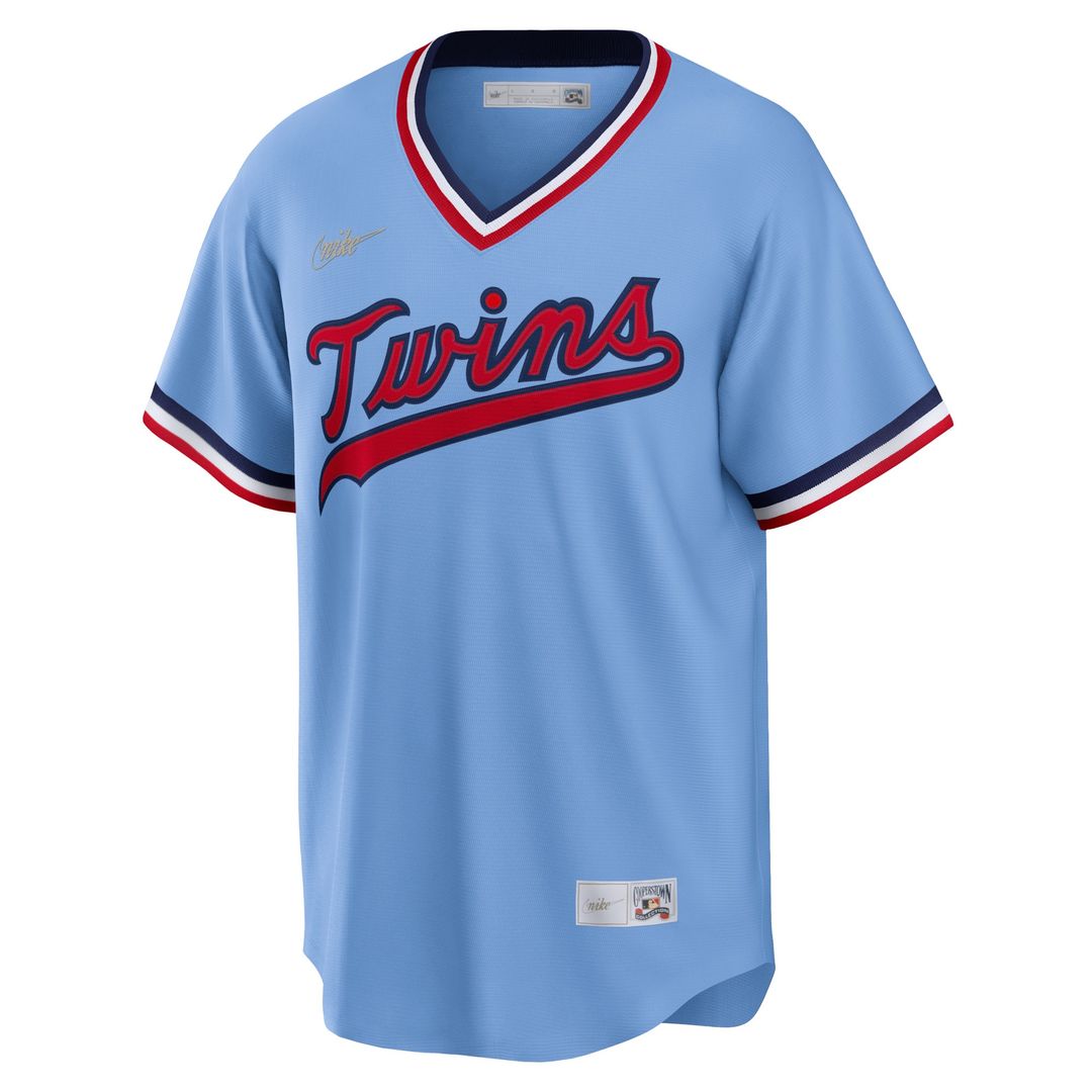 Minnesota Twins Nike Road Cooperstown Team Jersey - Light Blue Team Jersey Sports Fan Apparel