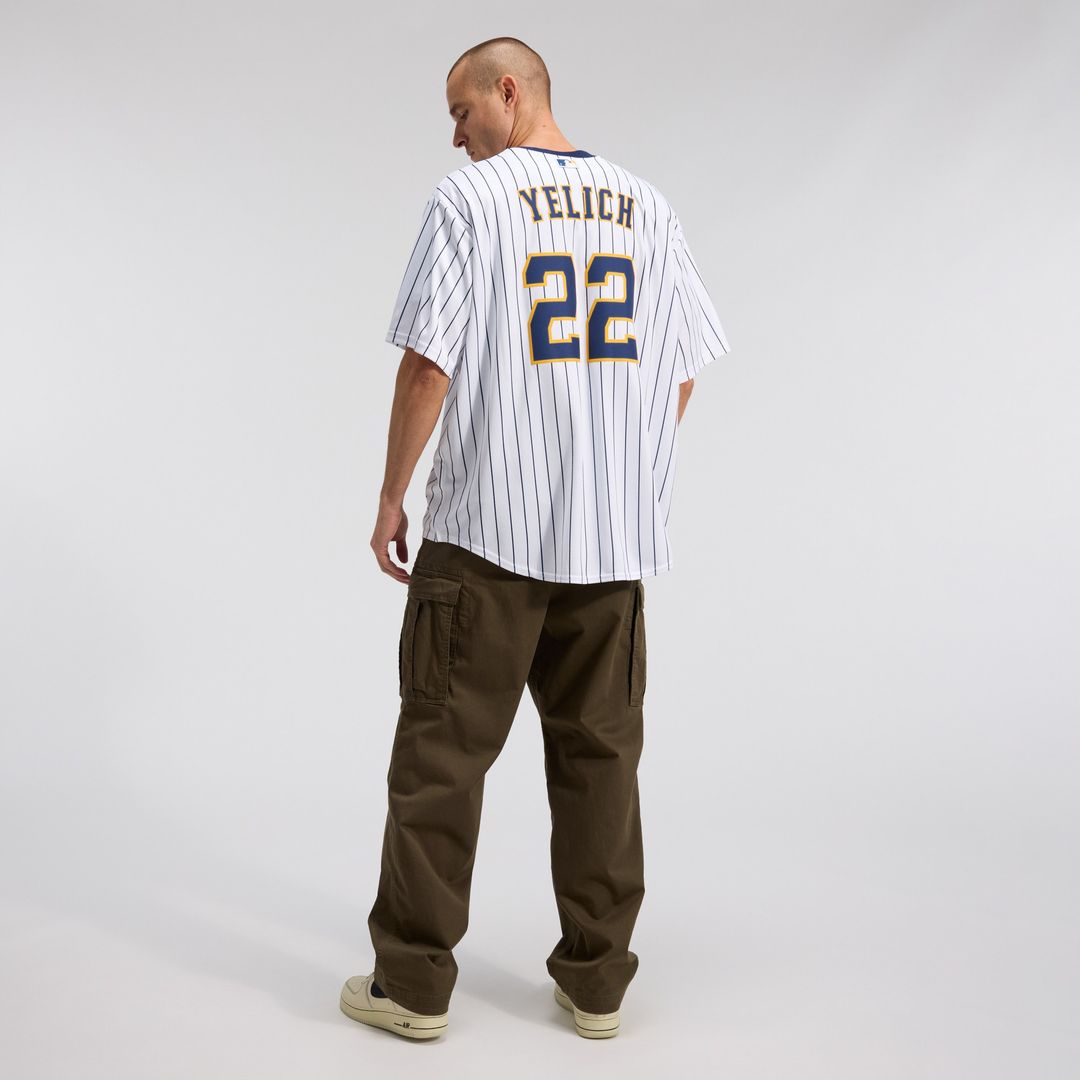 Milwaukee Brewers Christian Yelich Nike Alternate Replica Player Jersey - White Team Jersey Sports Fan Apparel