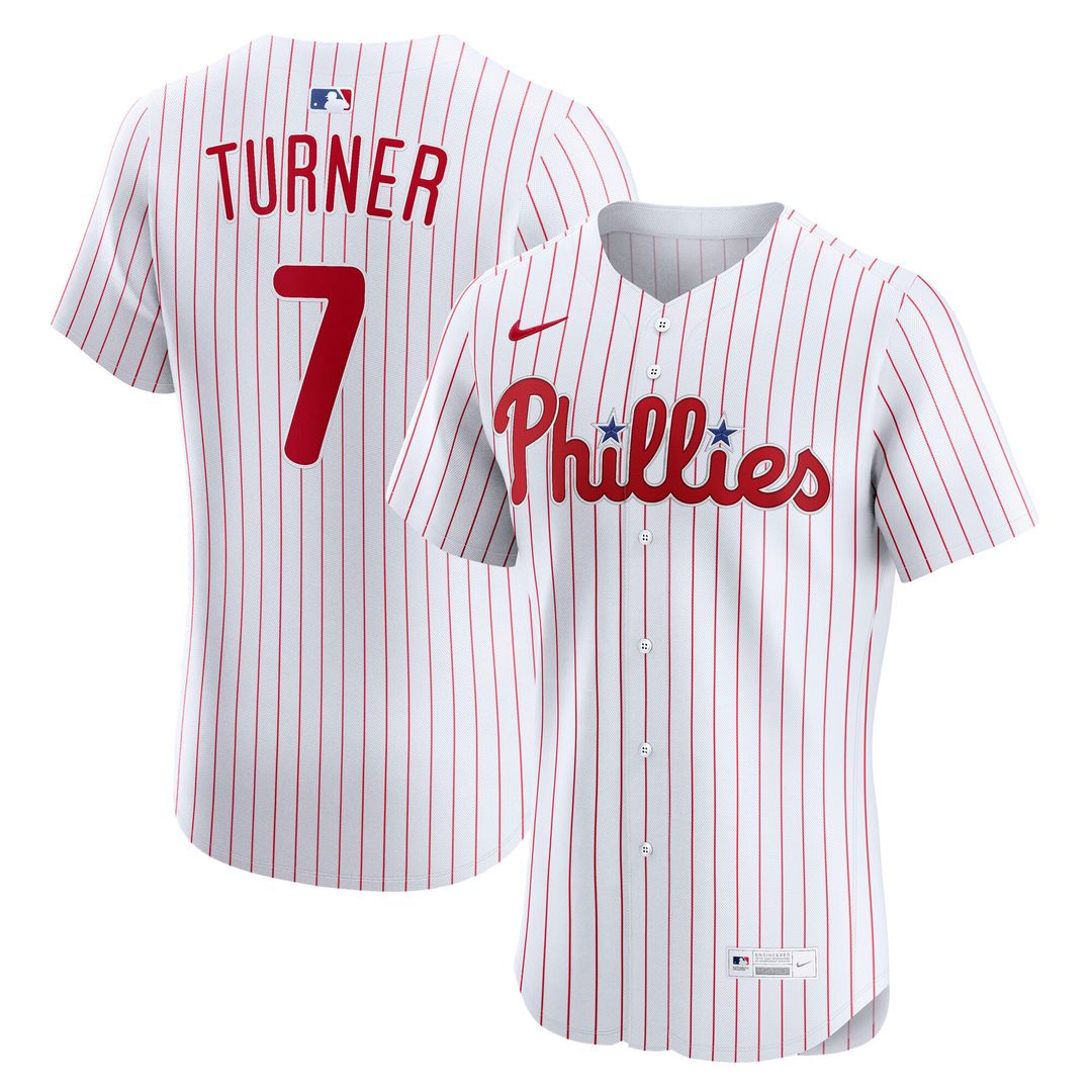 Philadelphia Phillies Trea Turner Nike Home Elite Jersey - White Team Jersey Sports Fan Apparel