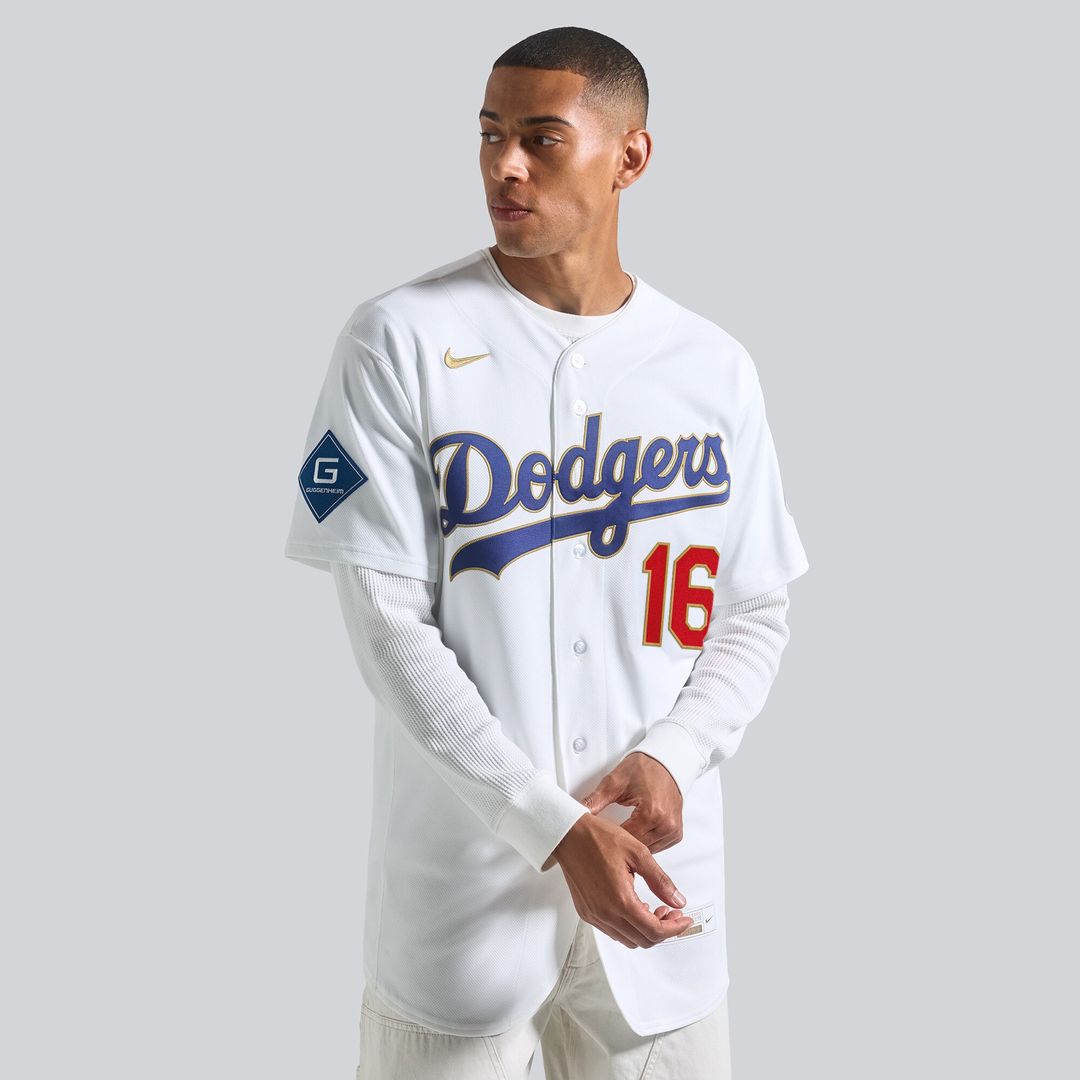 Los Angeles Dodgers Will Smith Nike 2026 Gold Collection Authentic Jersey - White Team Jersey Sports Fan Apparel