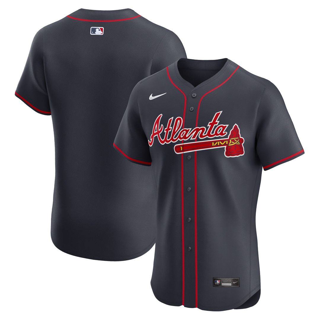 Atlanta Braves Nike Alternate Elite Jersey - Navy Team Jersey Sports Fan Apparel