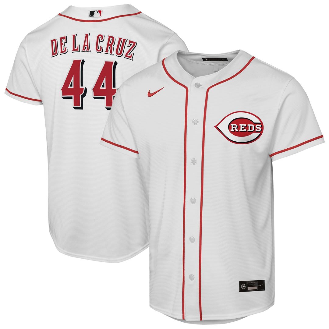 Cincinnati Reds Elly De La Cruz Nike Youth Home Replica Player Jersey - White Team Jersey Sports Fan Apparel