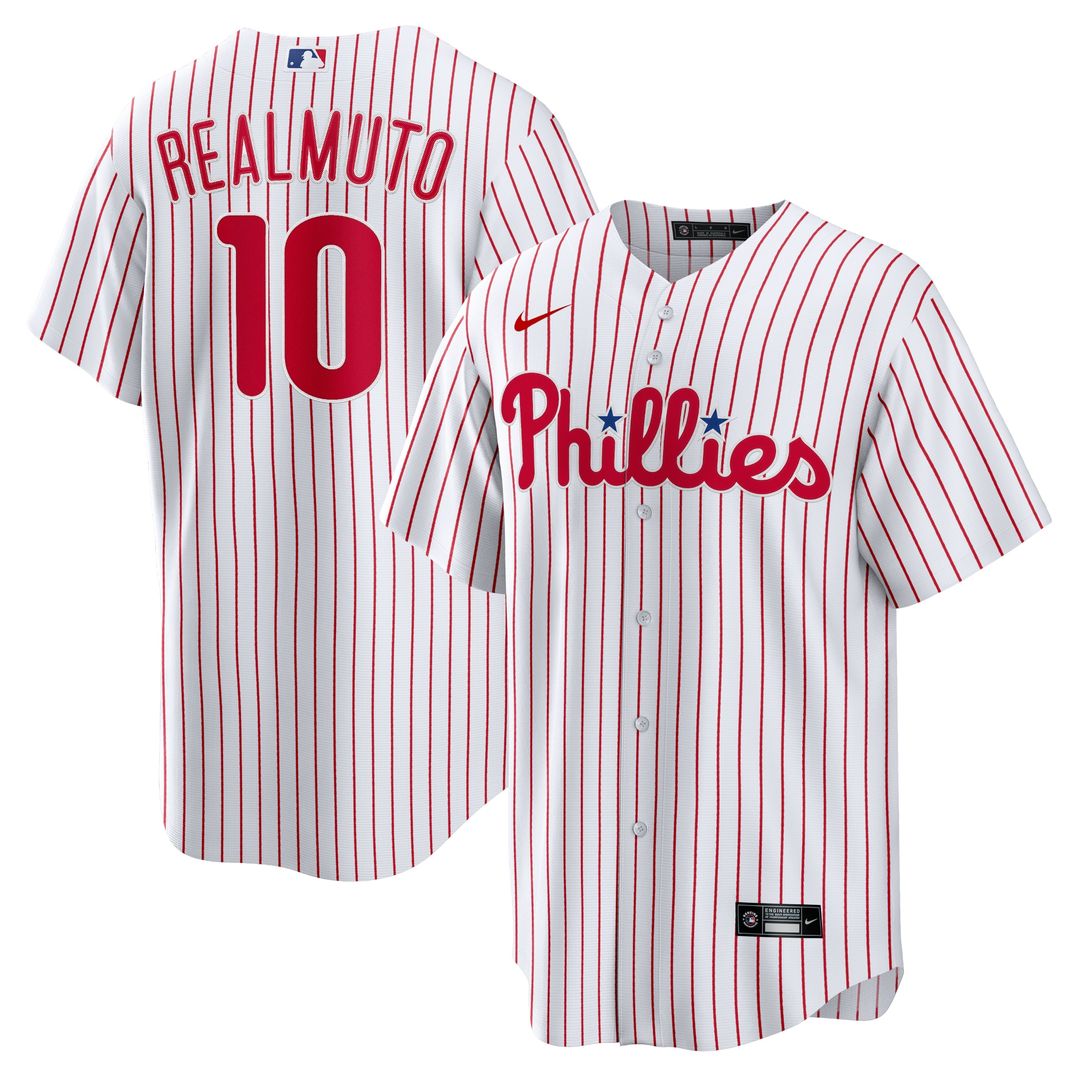 Philadelphia Phillies JT Realmuto Nike Home Replica Player Name Jersey - White Team Jersey Sports Fan Apparel