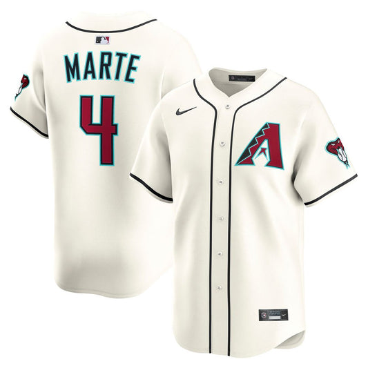 Arizona Diamondbacks Ketel Marte Nike Home Limited Player Jersey - Cream Team Jersey Sports Fan Apparel