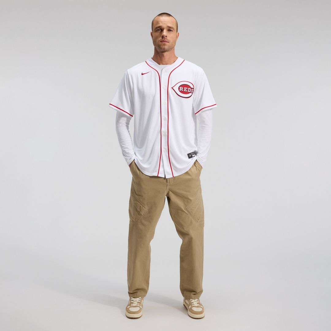 Cincinnati Reds Nike Home Replica Team Jersey - White Team Jersey Sports Fan Apparel