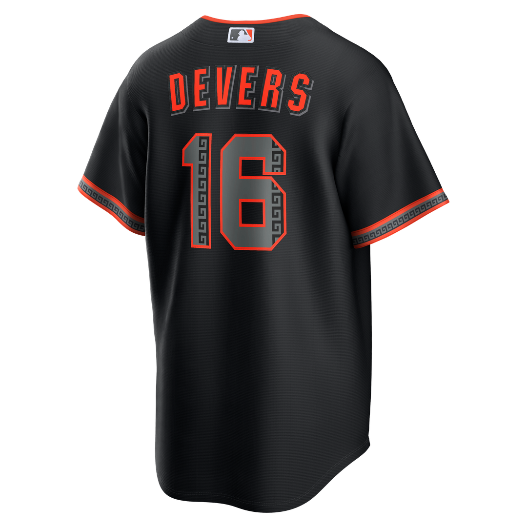 San Francisco Giants Rafael Devers Nike Alternate Replica Jersey - Black Team Jersey Sports Fan Apparel