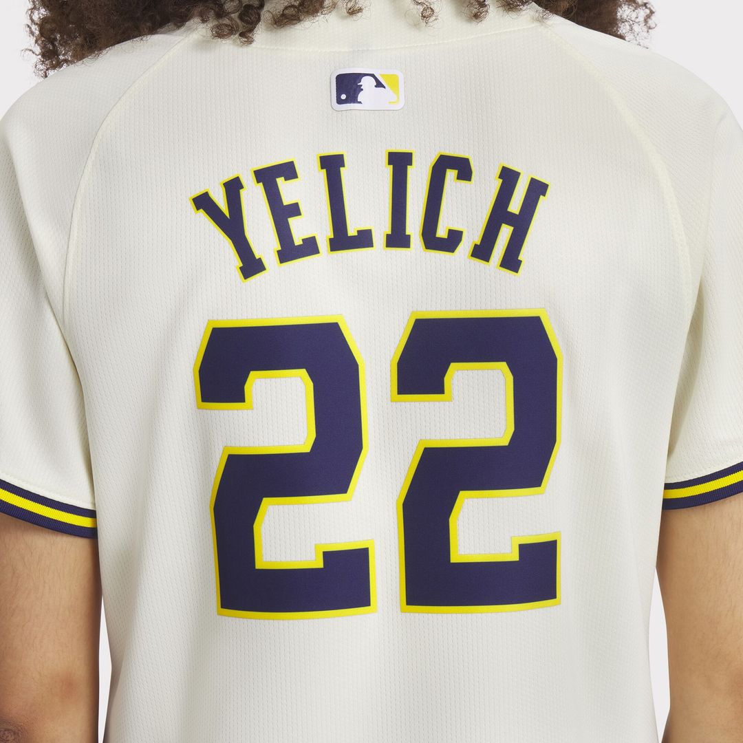 Milwaukee Brewers Christian Yelich Nike Women's Home Limited Player Jersey - Cream Team Jersey Sports Fan Apparel