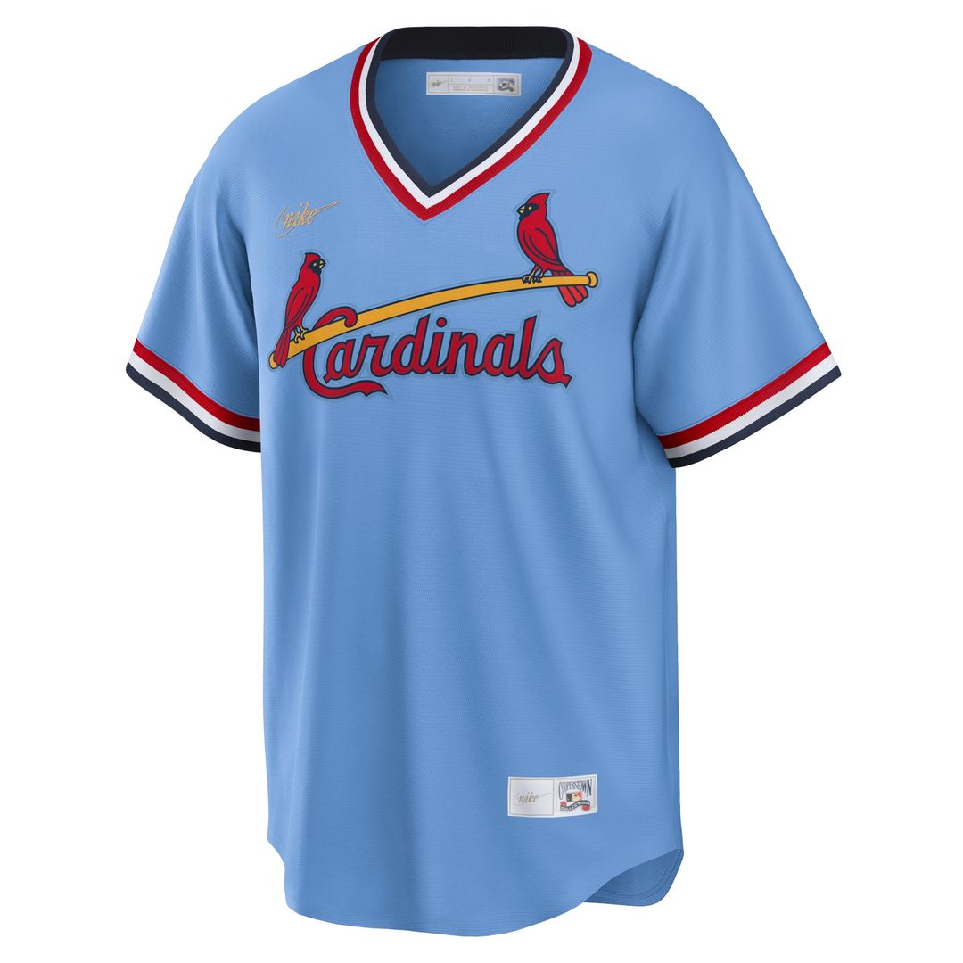 St. Louis Cardinals Ozzie Smith Nike Road Cooperstown Player Jersey - Light Blue Team Jersey Sports Fan Apparel
