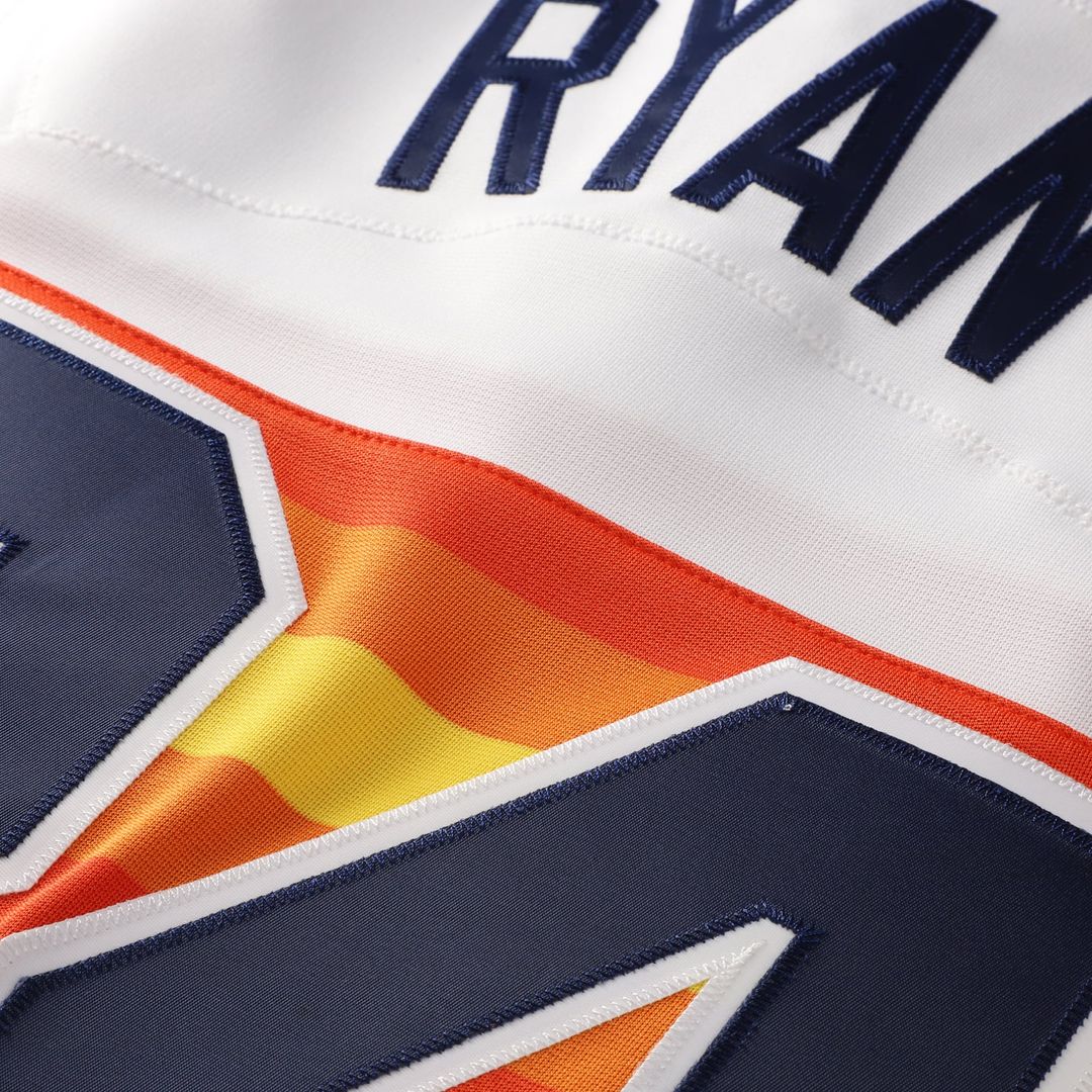 Houston Astros Nolan Ryan Mitchell & Ness Throwback Authentic Jersey - White Team Jersey Sports Fan Apparel