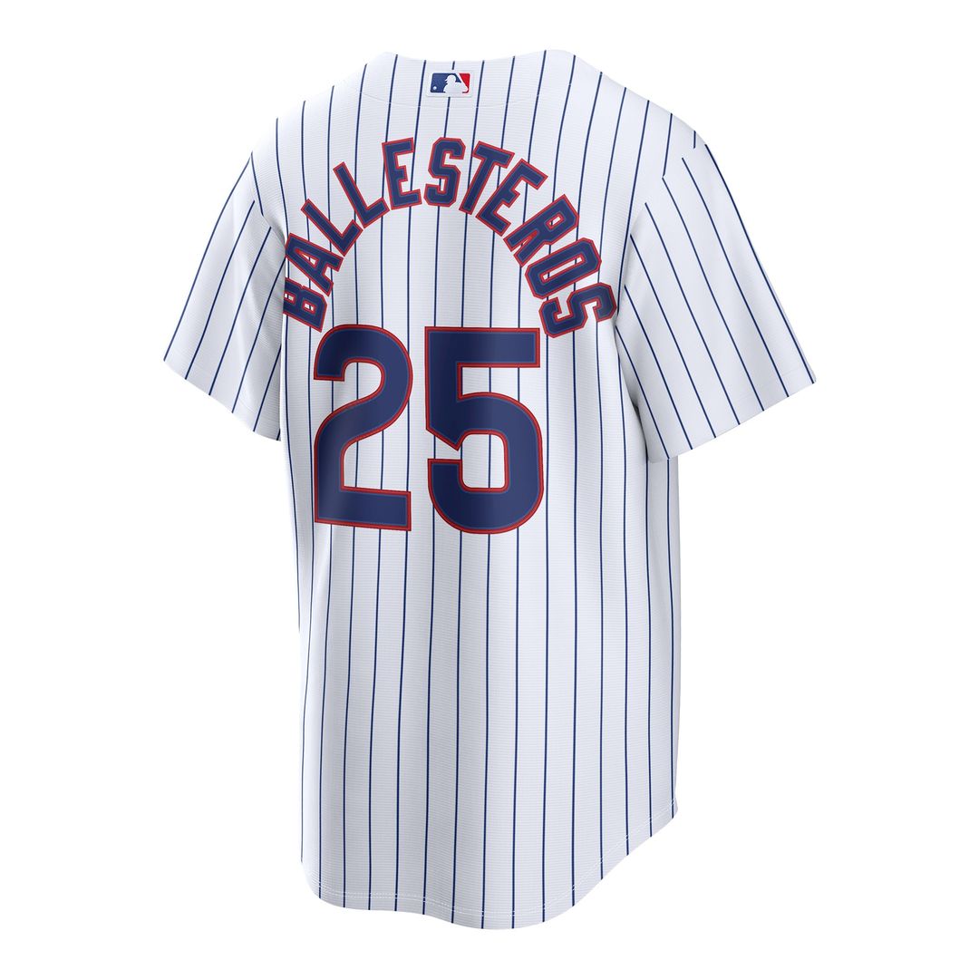 Chicago Cubs Moisés Ballesteros Nike Home Replica Jersey - White Team Jersey Sports Fan Apparel