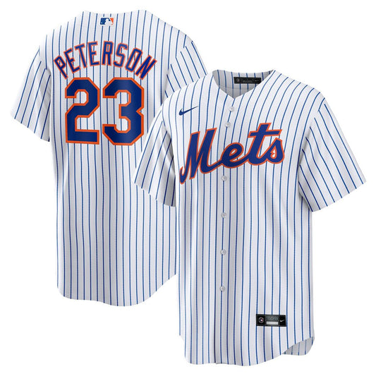 New York Mets David Peterson Nike Home Replica Jersey - White Team Jersey Sports Fan Apparel
