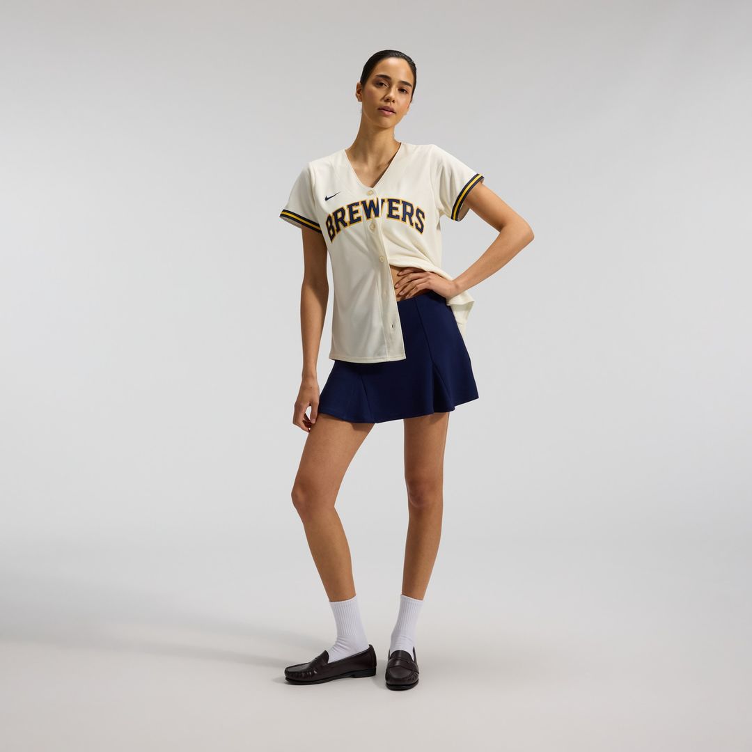 Milwaukee Brewers Sal Frelick Nike Women's Home Replica Jersey - Cream Team Jersey Sports Fan Apparel