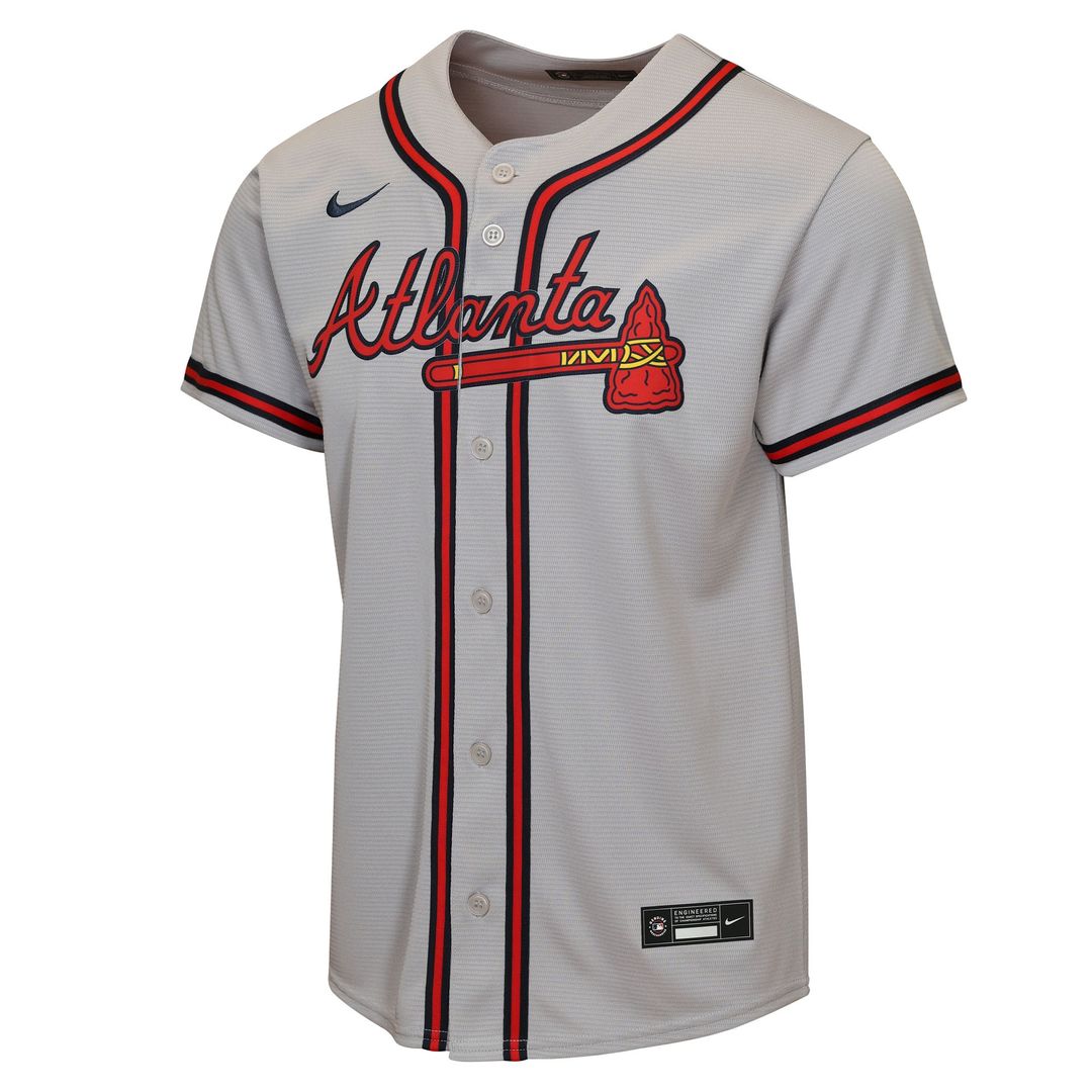 Atlanta Braves Ronald Acuña Jr. Nike Youth Road Replica Jersey - Gray Team Jersey Sports Fan Apparel