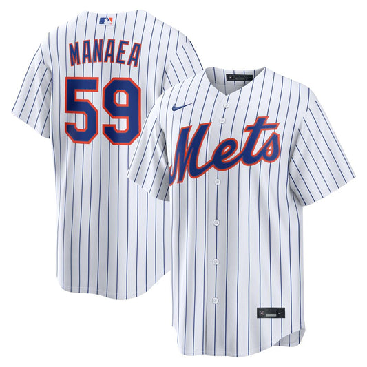 New York Mets Sean Manaea Nike Home Replica Jersey - White Team Jersey Sports Fan Apparel