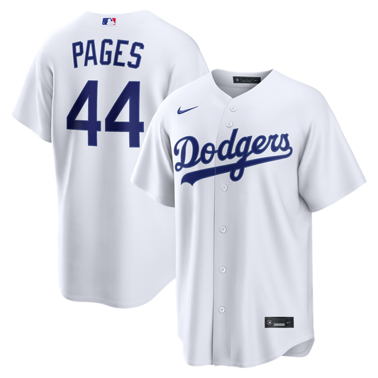 Los Angeles Dodgers Andy Pages Nike Home Replica Jersey - White Team Jersey Sports Fan Apparel