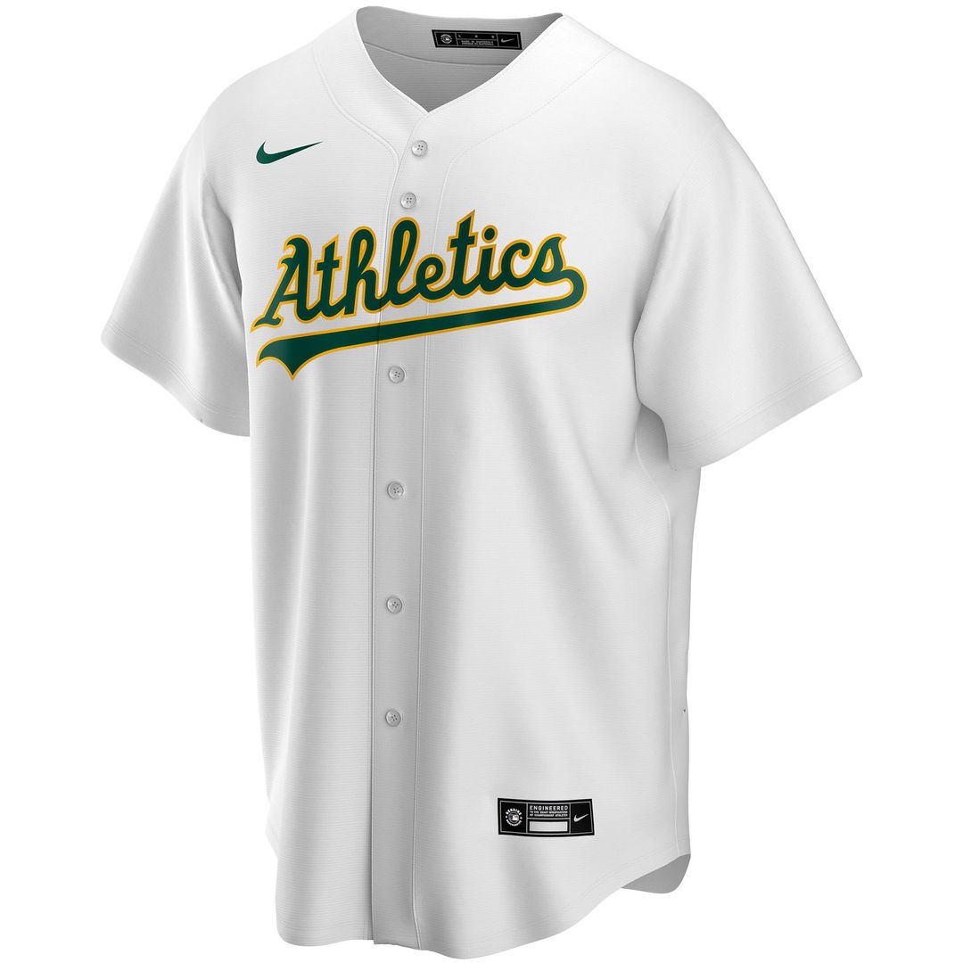Athletics Nike Home Replica Custom Jersey - White Team Jersey Sports Fan Apparel