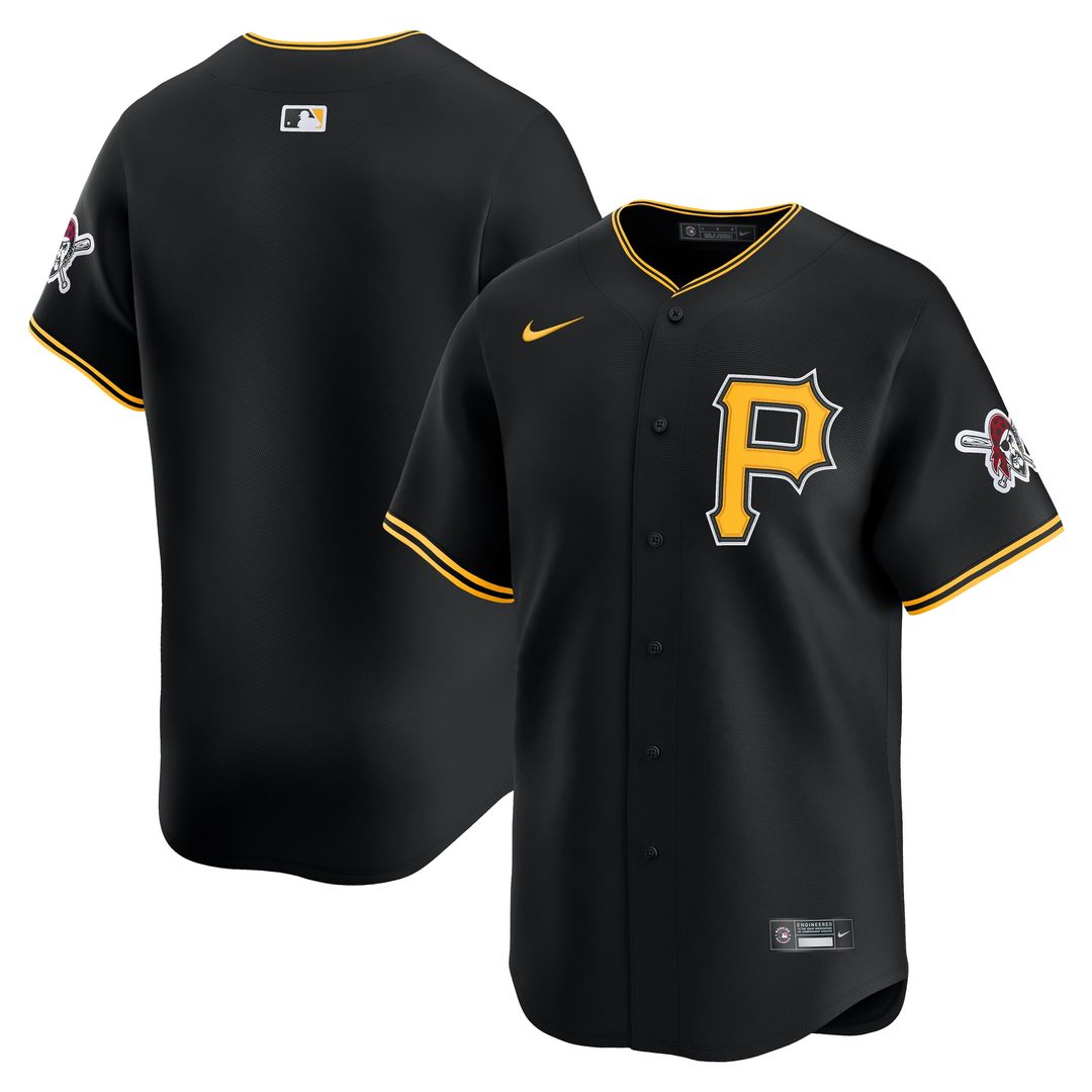 Pittsburgh Pirates Nike Alternate Limited Jersey - Black Team Jersey Sports Fan Apparel
