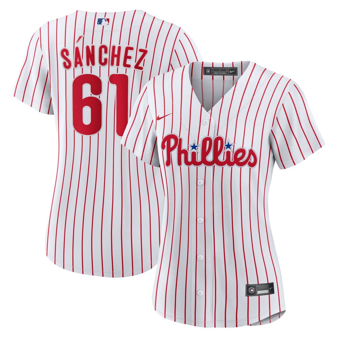Philadelphia Phillies Cristopher Sanchez Nike Women's Home Replica Jersey - White Team Jersey Sports Fan Apparel