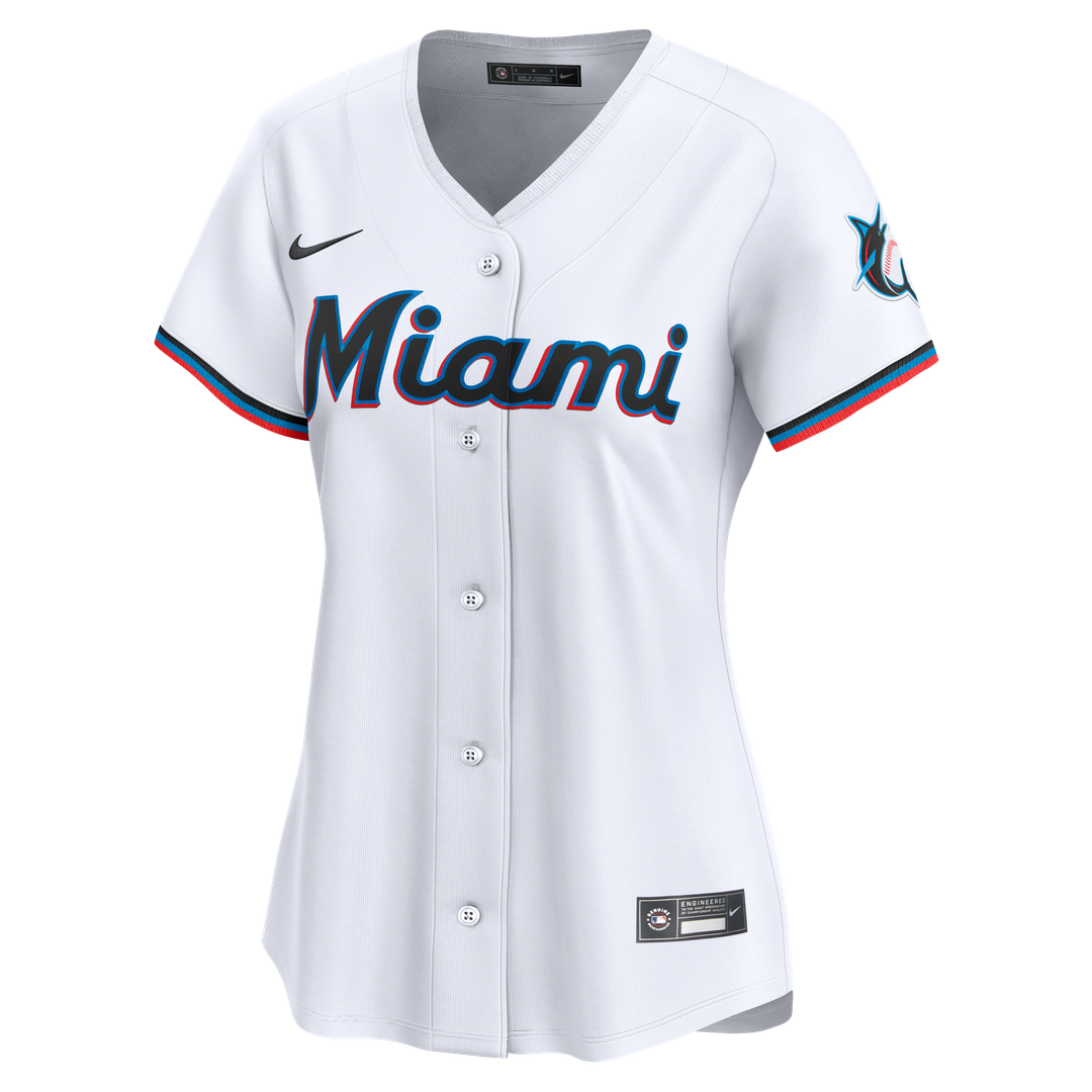 Miami Marlins Sandy Alcantara Nike Women's Home Limited Player Jersey - White Team Jersey Sports Fan Apparel
