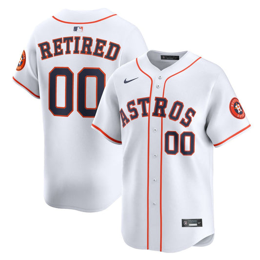 Houston Astros Nike Home Limited Pick - A - Player Retired Roster Jersey - White Team Jersey Sports Fan Apparel