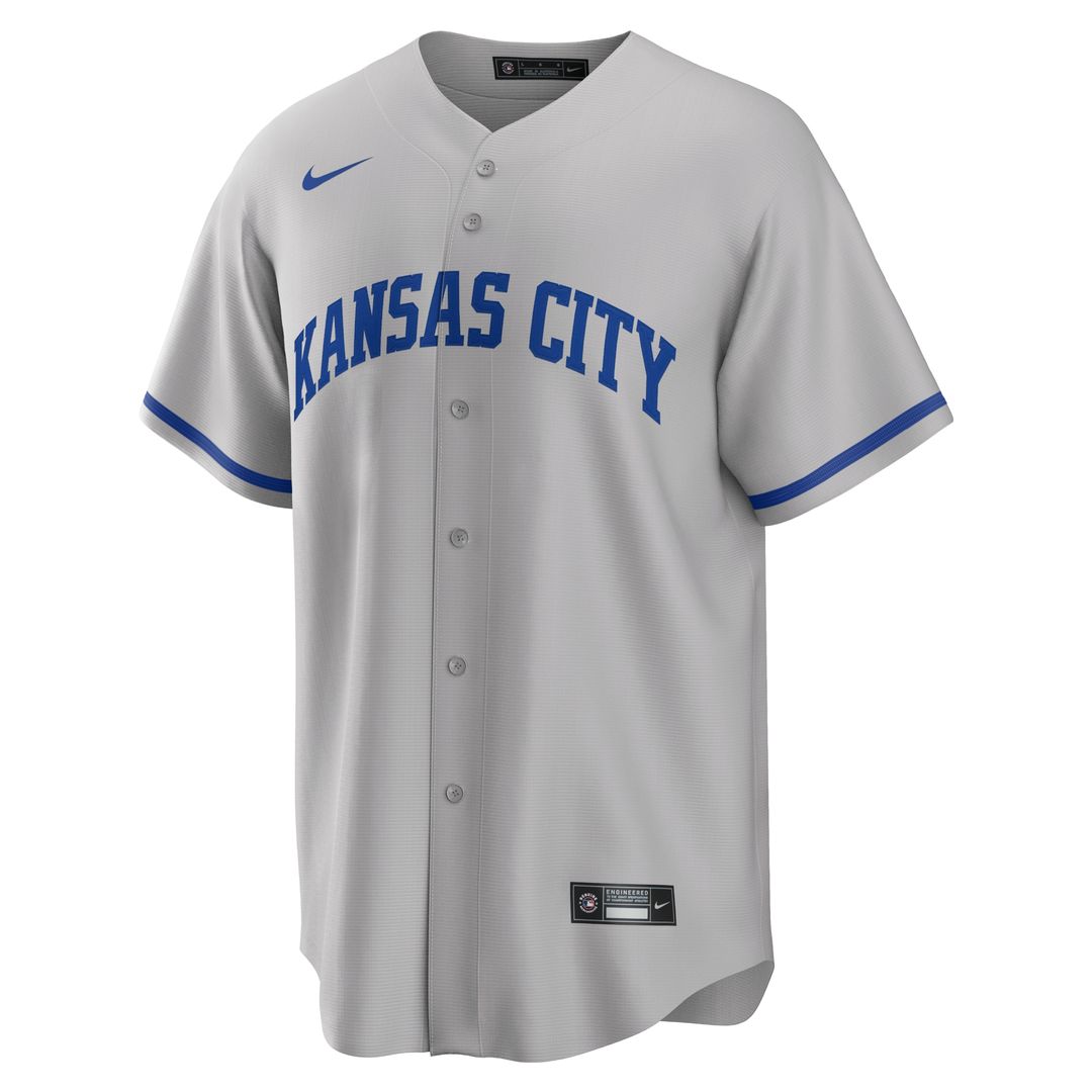 Kansas City Royals Nike Road Replica Team Jersey - Gray Team Jersey Sports Fan Apparel