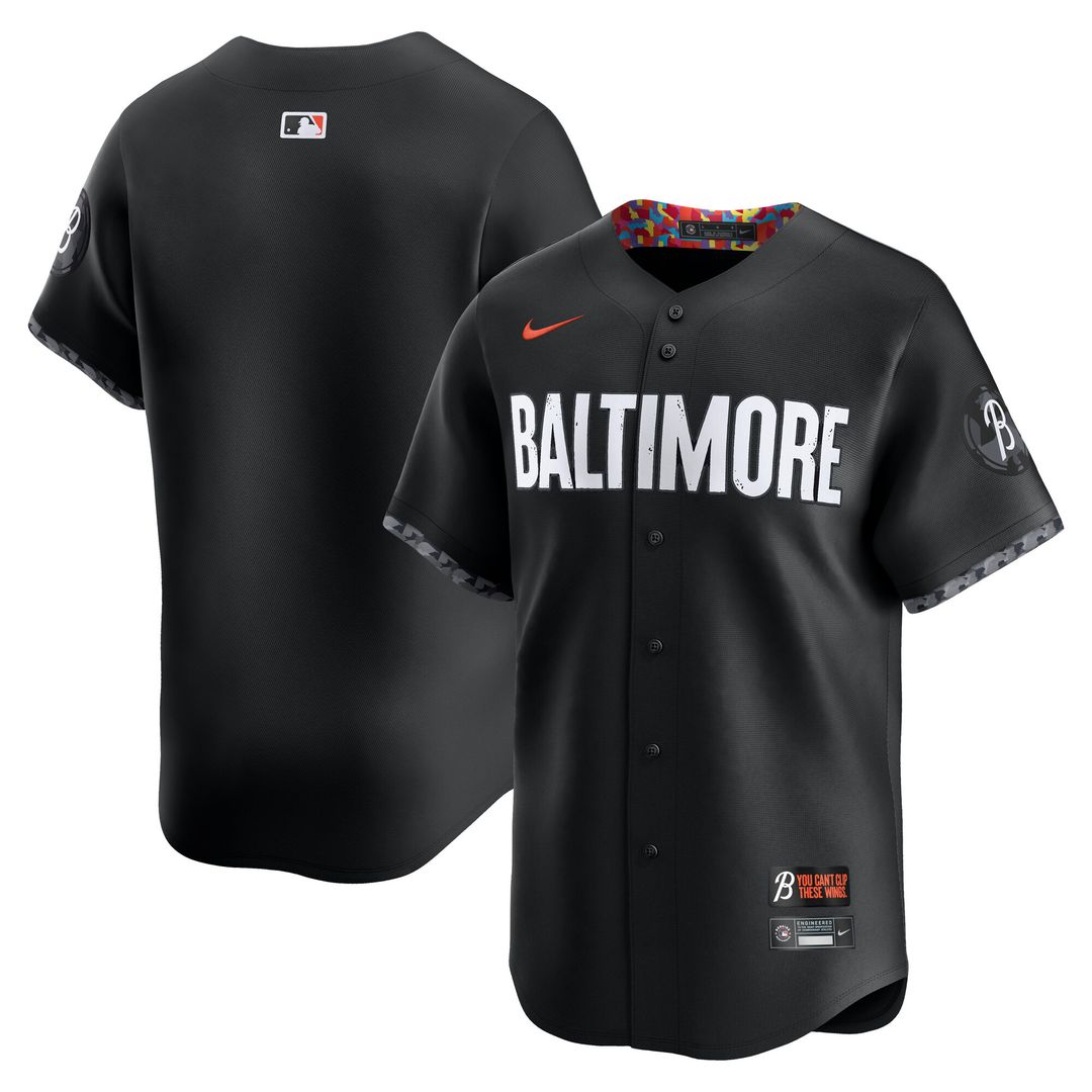 Baltimore Orioles Nike City Connect Limited Jersey - Black Team Jersey Sports Fan Apparel