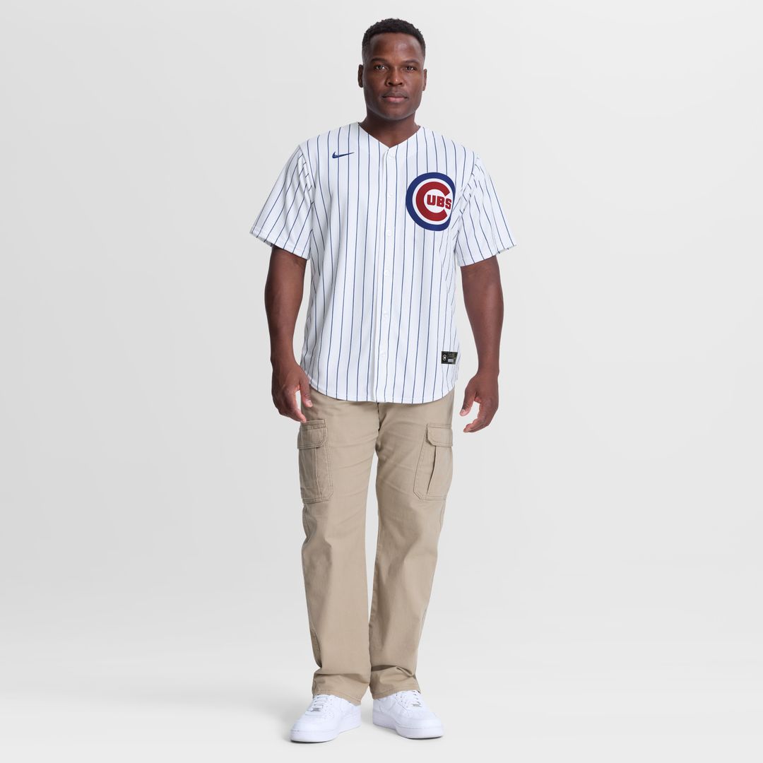 Chicago Cubs Alex Bregman Nike Home Replica Jersey - White Team Jersey Sports Fan Apparel