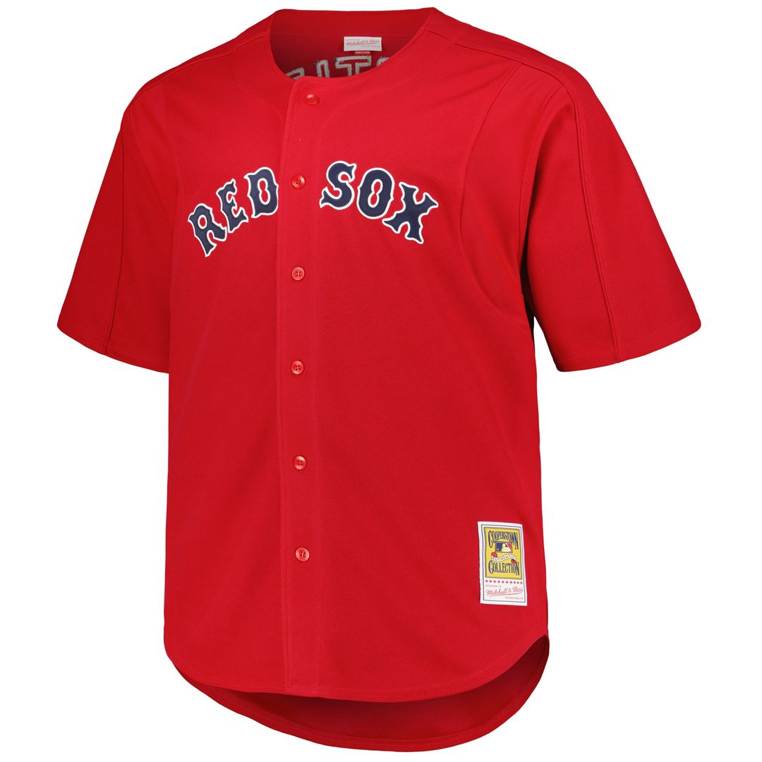 Boston Red Sox David Ortiz Mitchell & Ness Big & Tall Cooperstown Mesh Batting Practice Jersey - Red Team Jersey Sports Fan Apparel