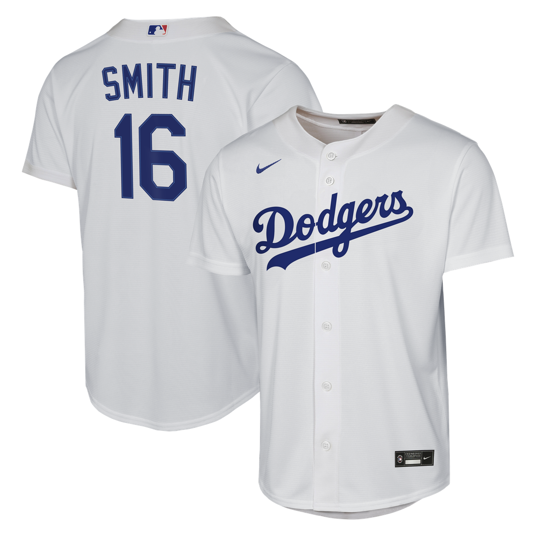 Los Angeles Dodgers Will Smith Nike Youth Home Replica Jersey - White Team Jersey Sports Fan Apparel