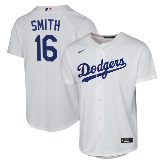 Los Angeles Dodgers Will Smith Nike Youth Home Replica Jersey - White Team Jersey Sports Fan Apparel