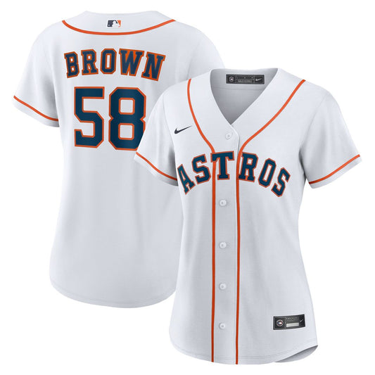 Houston Astros Hunter Brown Nike Women's Home Replica Jersey - White Team Jersey Sports Fan Apparel