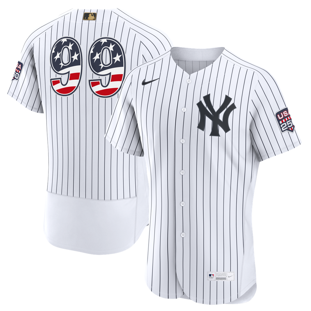 New York Yankees Aaron Judge Nike USA 250 Fourth of July Home Authentic Jersey - White Team Jersey Sports Fan Apparel