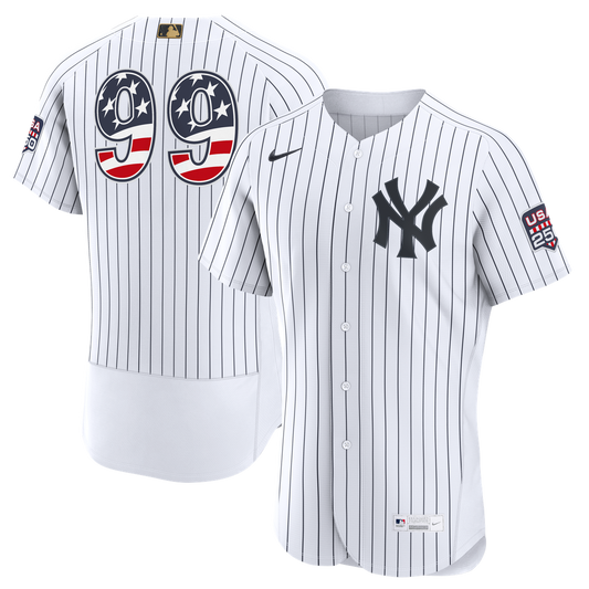 New York Yankees Aaron Judge Nike USA 250 Fourth of July Home Authentic Jersey - White Team Jersey Sports Fan Apparel