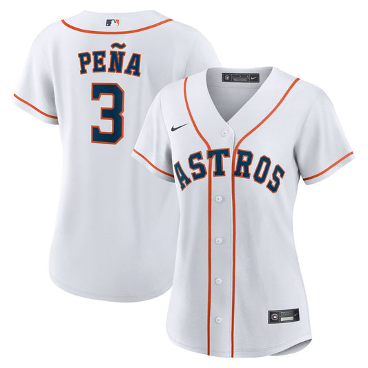 Houston Astros Jeremy Peña Nike Women's Home Replica Jersey - White Team Jersey Sports Fan Apparel