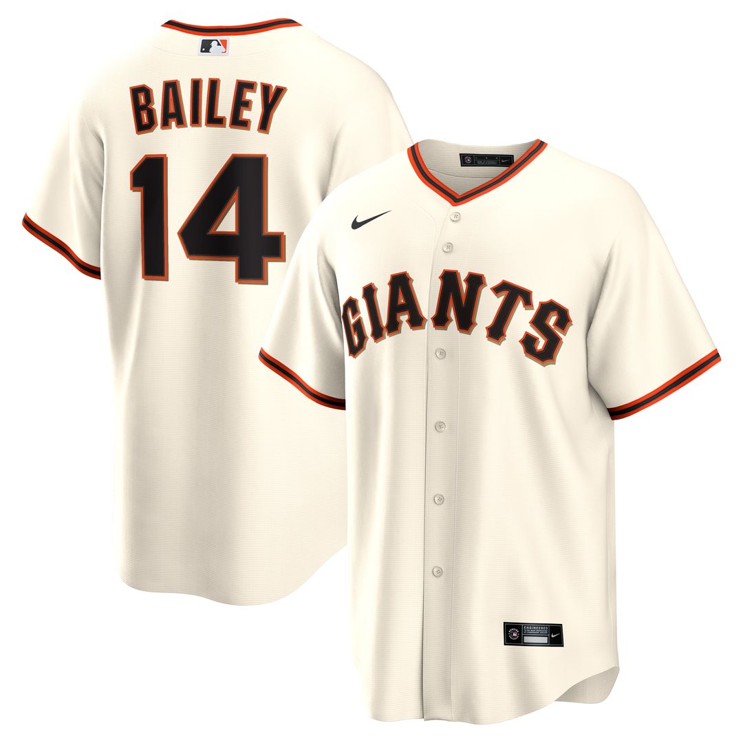 San Francisco Giants Patrick Bailey Nike Home Replica Jersey - Cream Team Jersey Sports Fan Apparel