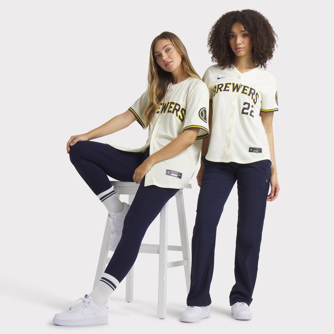 Milwaukee Brewers Christian Yelich Nike Women's Home Limited Player Jersey - Cream Team Jersey Sports Fan Apparel