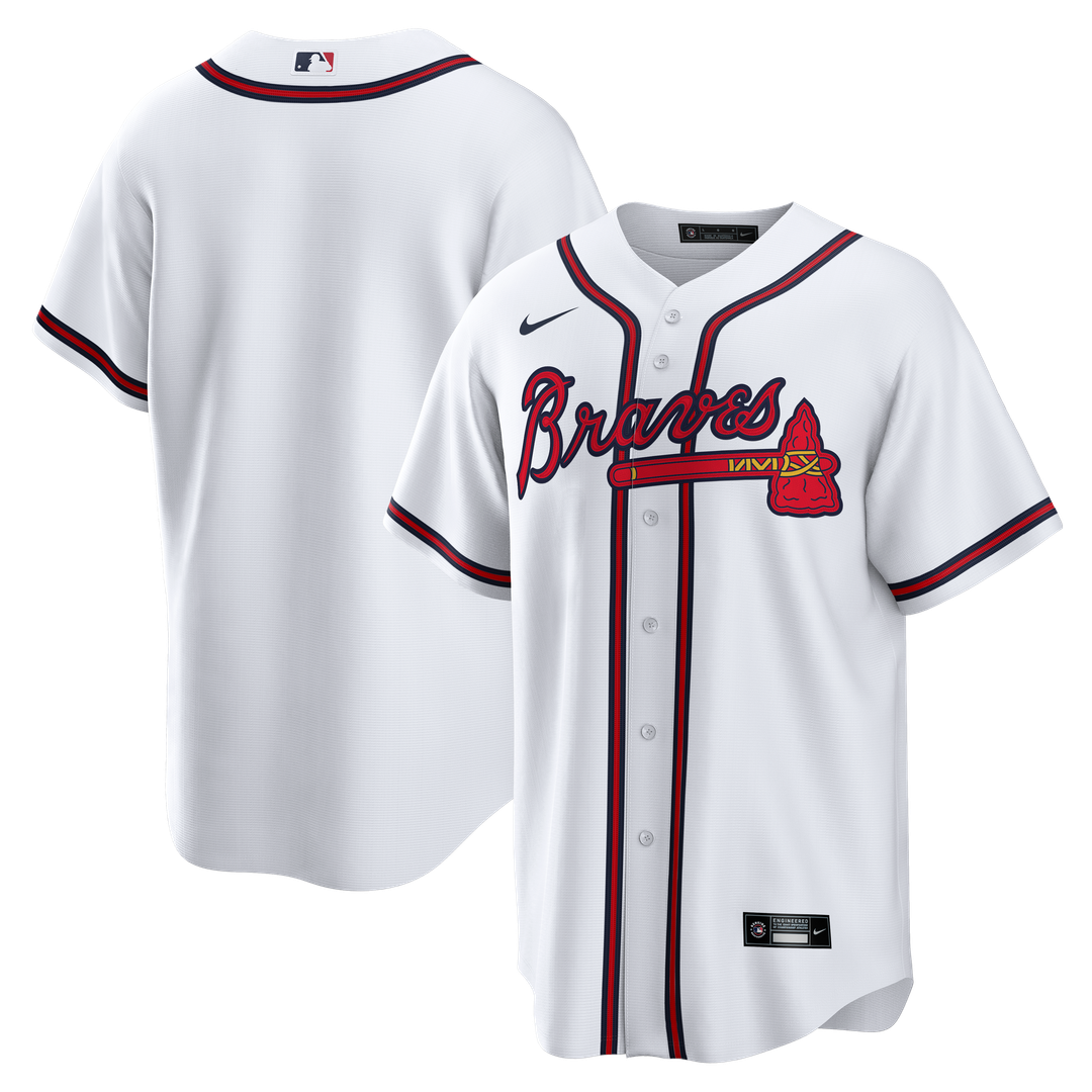 Atlanta Braves Nike Home Big & Tall Replica Jersey - White Team Jersey Sports Fan Apparel