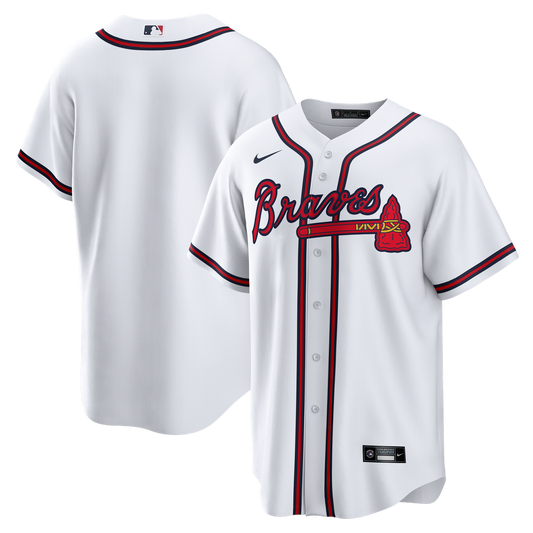 Atlanta Braves Nike Home Big & Tall Replica Jersey - White Team Jersey Sports Fan Apparel