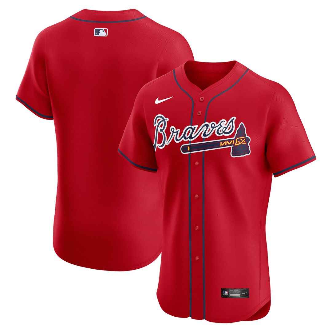 Atlanta Braves Nike Home Elite Jersey - White Team Jersey Sports Fan Apparel