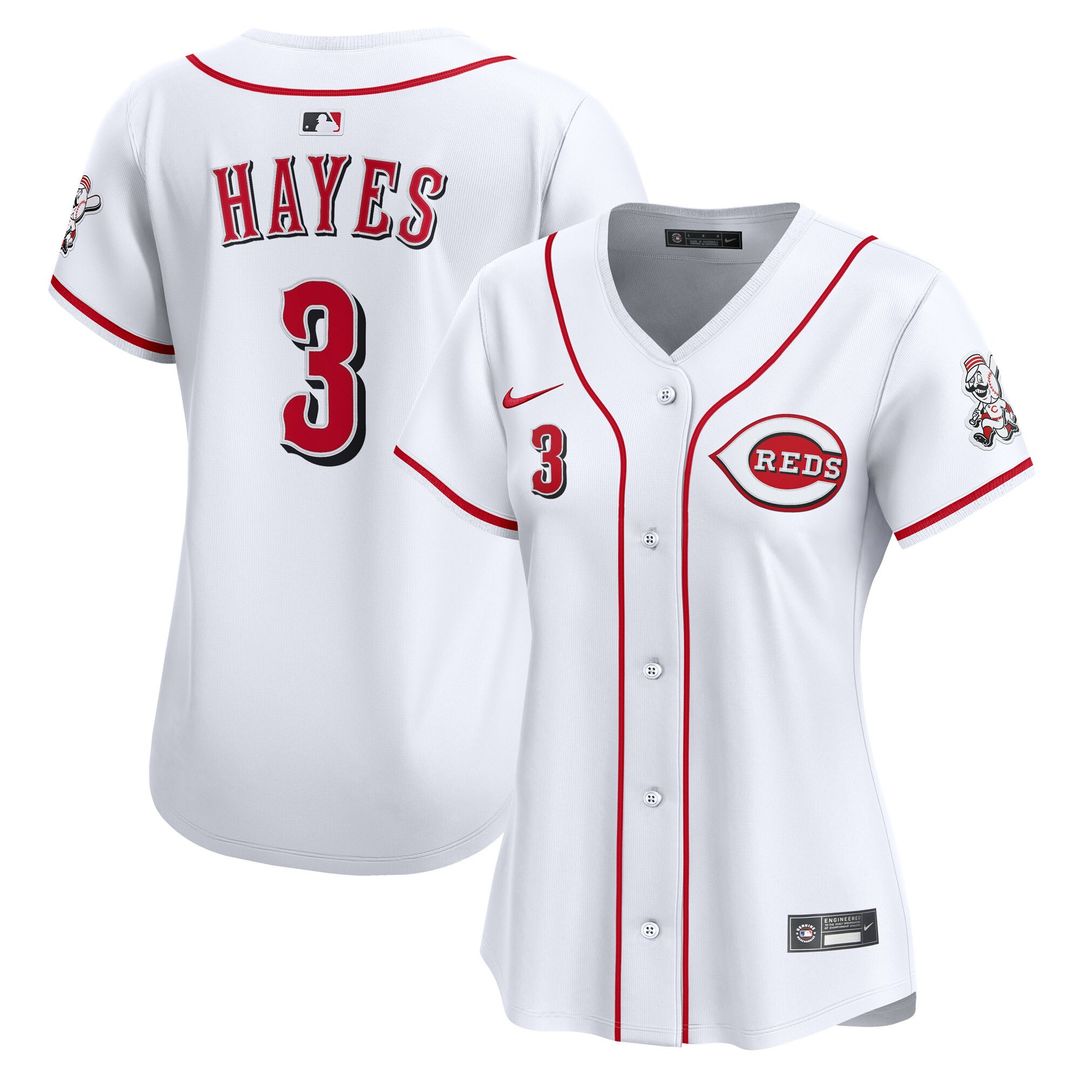 Cincinnati Reds Ke'Bryan Hayes Nike Women's Home Limited Player Jersey - White Team Jersey Sports Fan Apparel