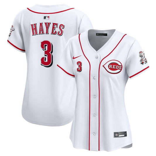 Cincinnati Reds Ke'Bryan Hayes Nike Women's Home Limited Player Jersey - White Team Jersey Sports Fan Apparel