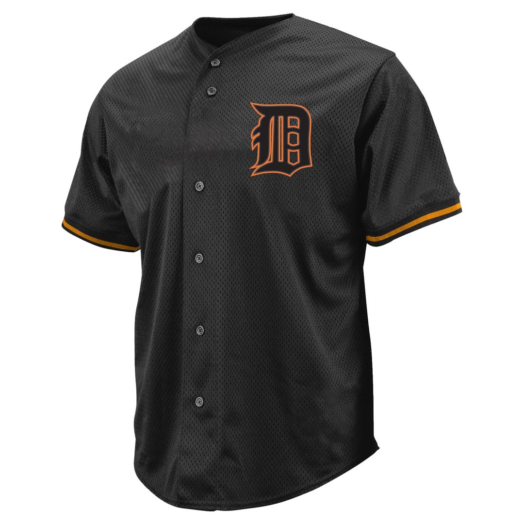 Detroit Tigers Tarik Skubal Profile Big & Tall Pop Fashion Jersey - Black Team Jersey Sports Fan Apparel