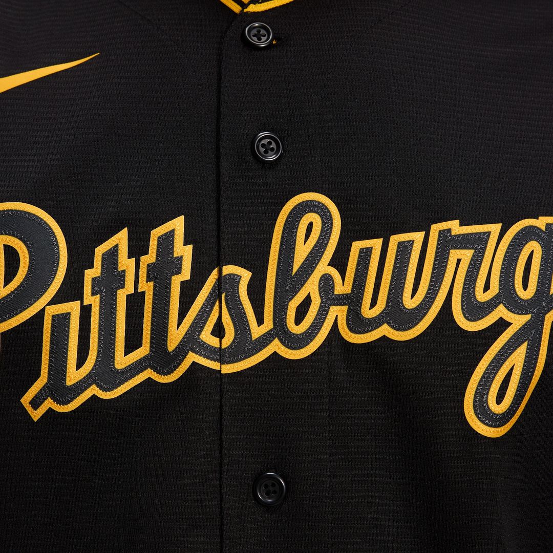 Pittsburgh Pirates Nike Alternate Replica Team Jersey - Black Team Jersey Sports Fan Apparel