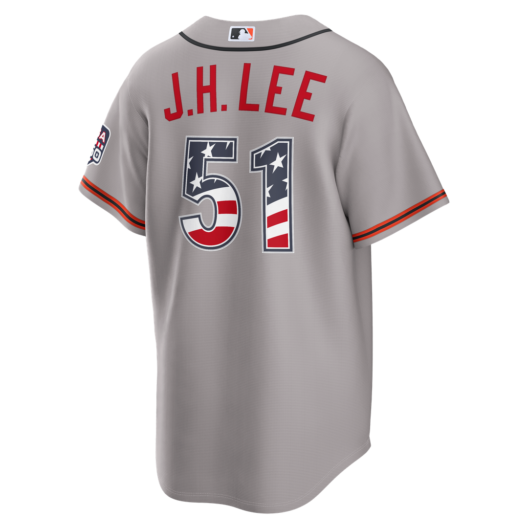 San Francisco Giants Jung Hoo Lee Nike USA 250 Fourth of July Road Stadium Jersey - Gray Team Jersey Sports Fan Apparel
