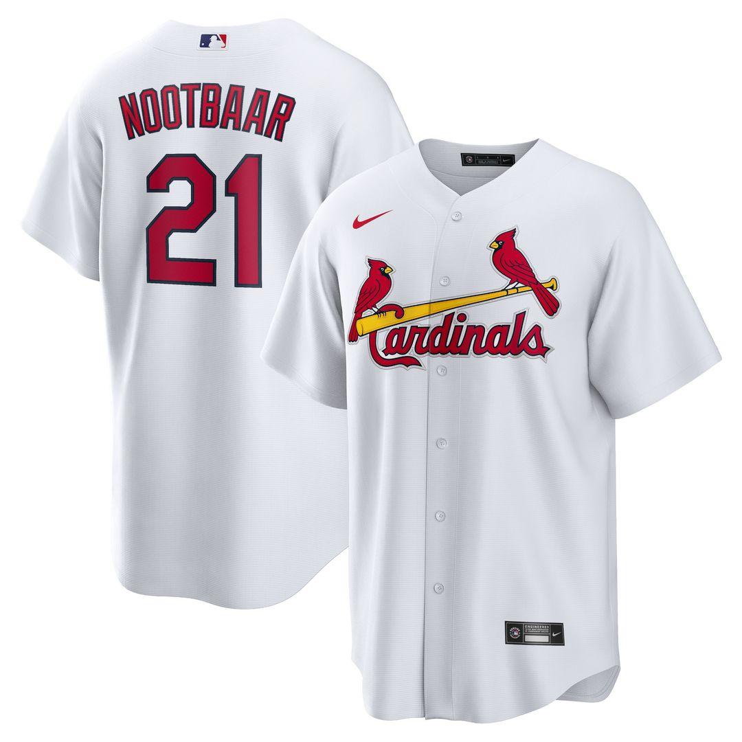 St. Louis Cardinals Lars Nootbaar Nike Home Replica Jersey - White Team Jersey Sports Fan Apparel