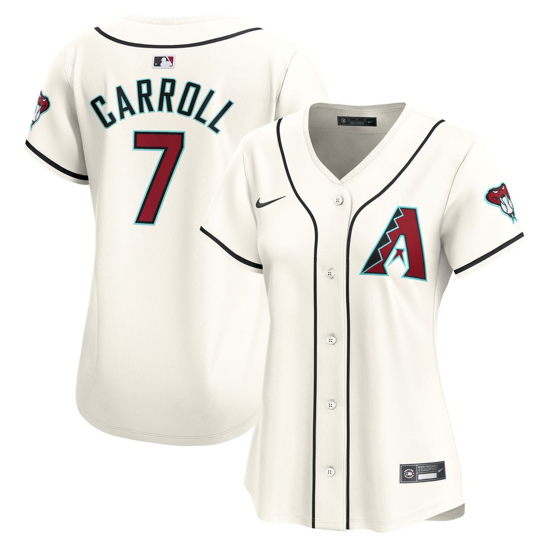 Arizona Diamondbacks Corbin Carroll Nike Women's Home Limited Player Jersey - White Team Jersey Sports Fan Apparel