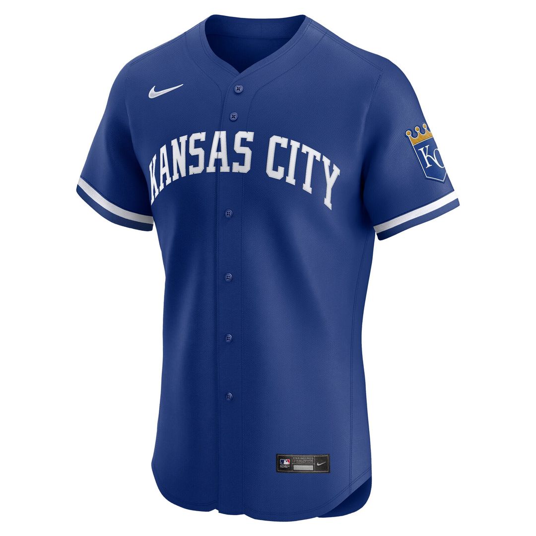 Kansas City Royals Nike Home Elite Jersey - White Team Jersey Sports Fan Apparel