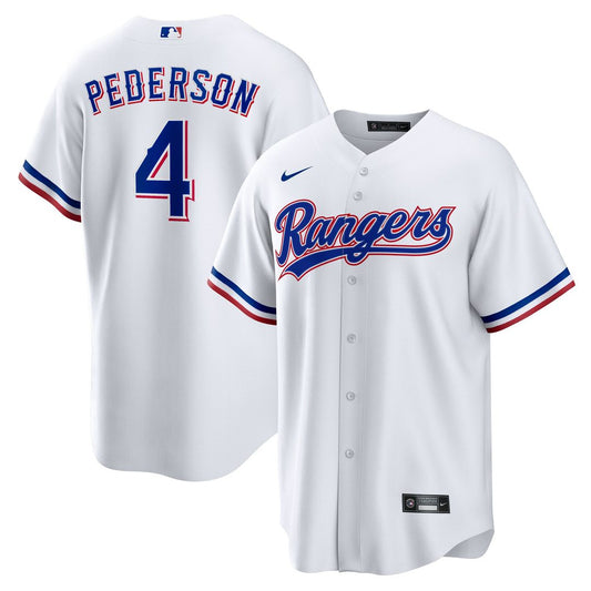 Texas Rangers Joc Pederson Nike Home Replica Jersey - White Team Jersey Sports Fan Apparel